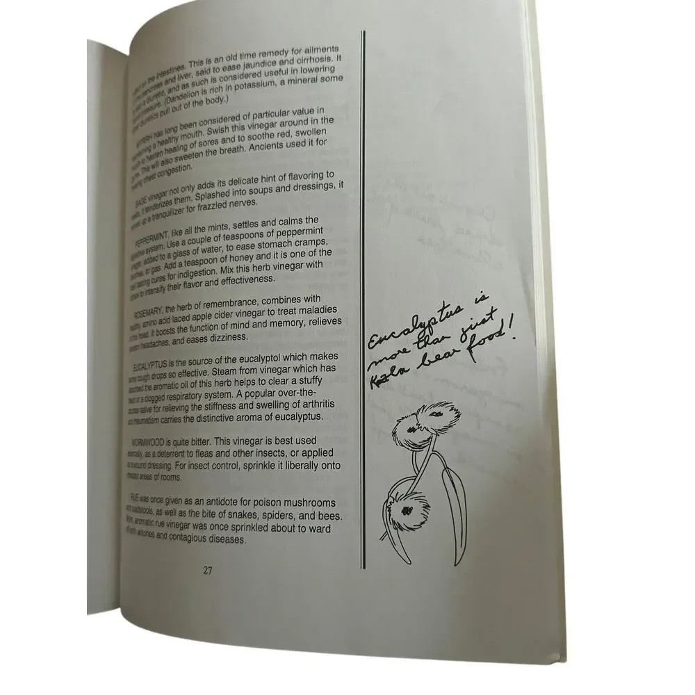The Vinegar Book Emily Thacker 7th Edition 1995 Alternative Health Folklore‎